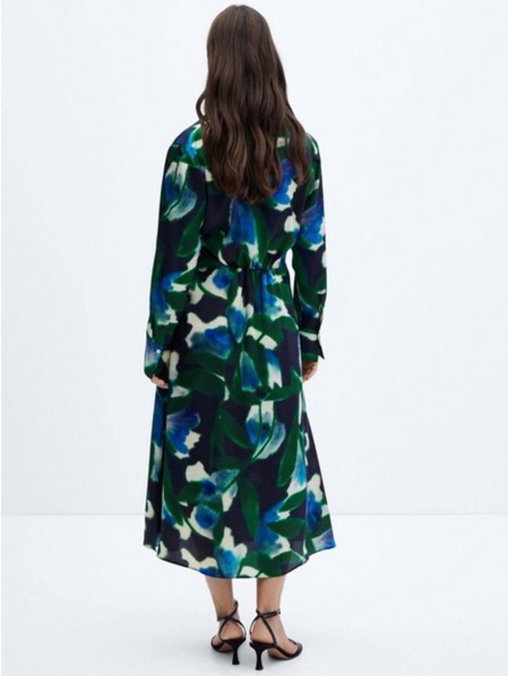 Mango Printed Shirt Midi Dress - Picture 6 of 11